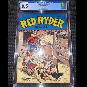RED RYDER Comics #49 August 1947 Dell CGC 8.5 Western Cream to Off-White Pages